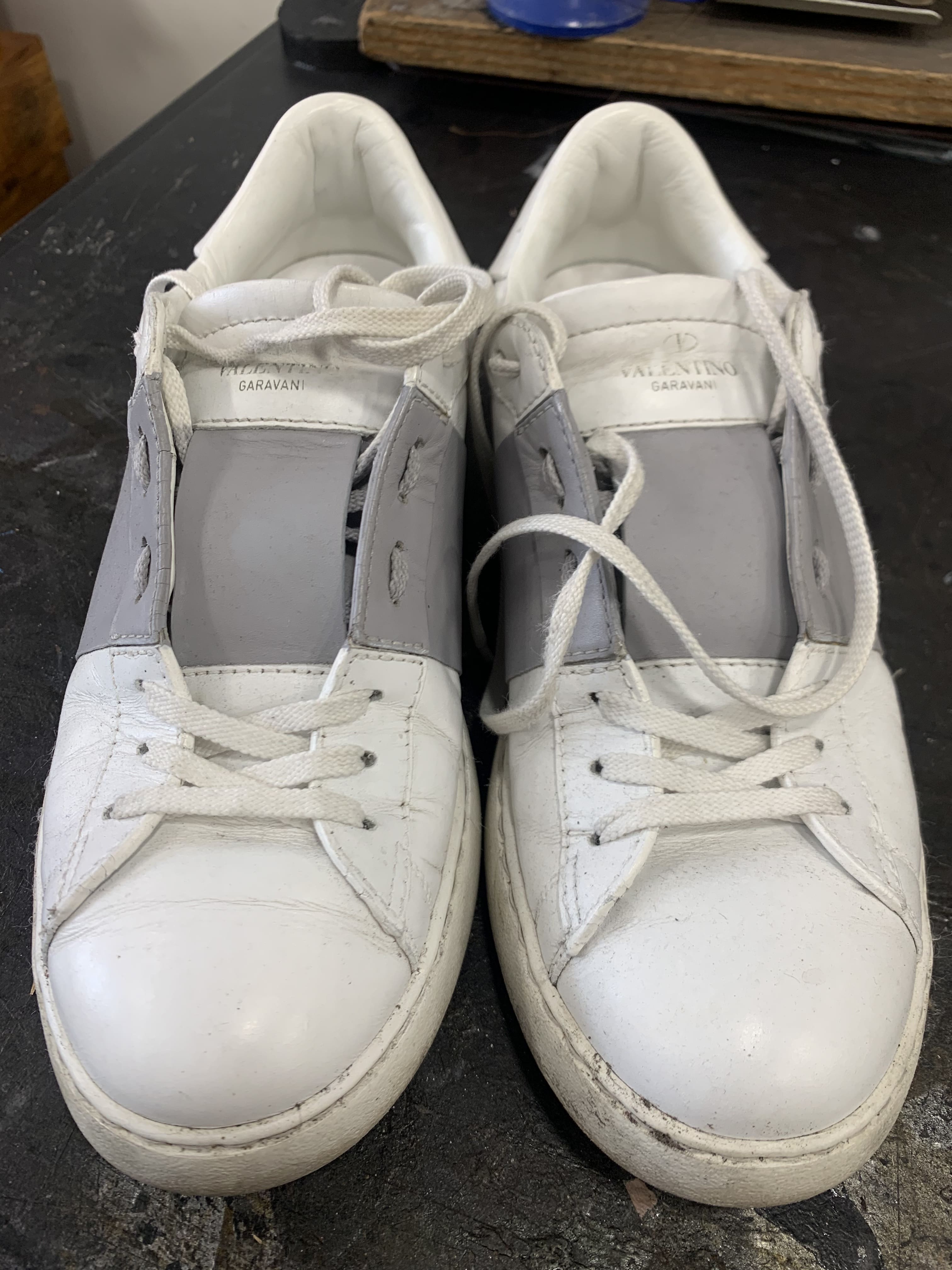 Chaussures Valentino après rénovation